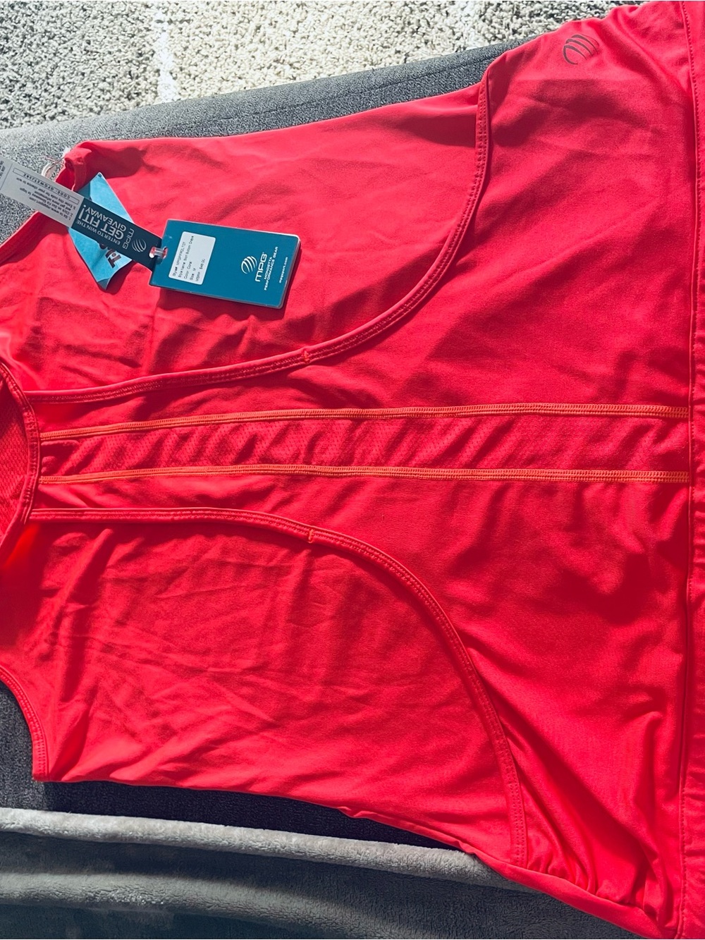 MPG Red Racerback Performance Tank - Picture 6 of 8